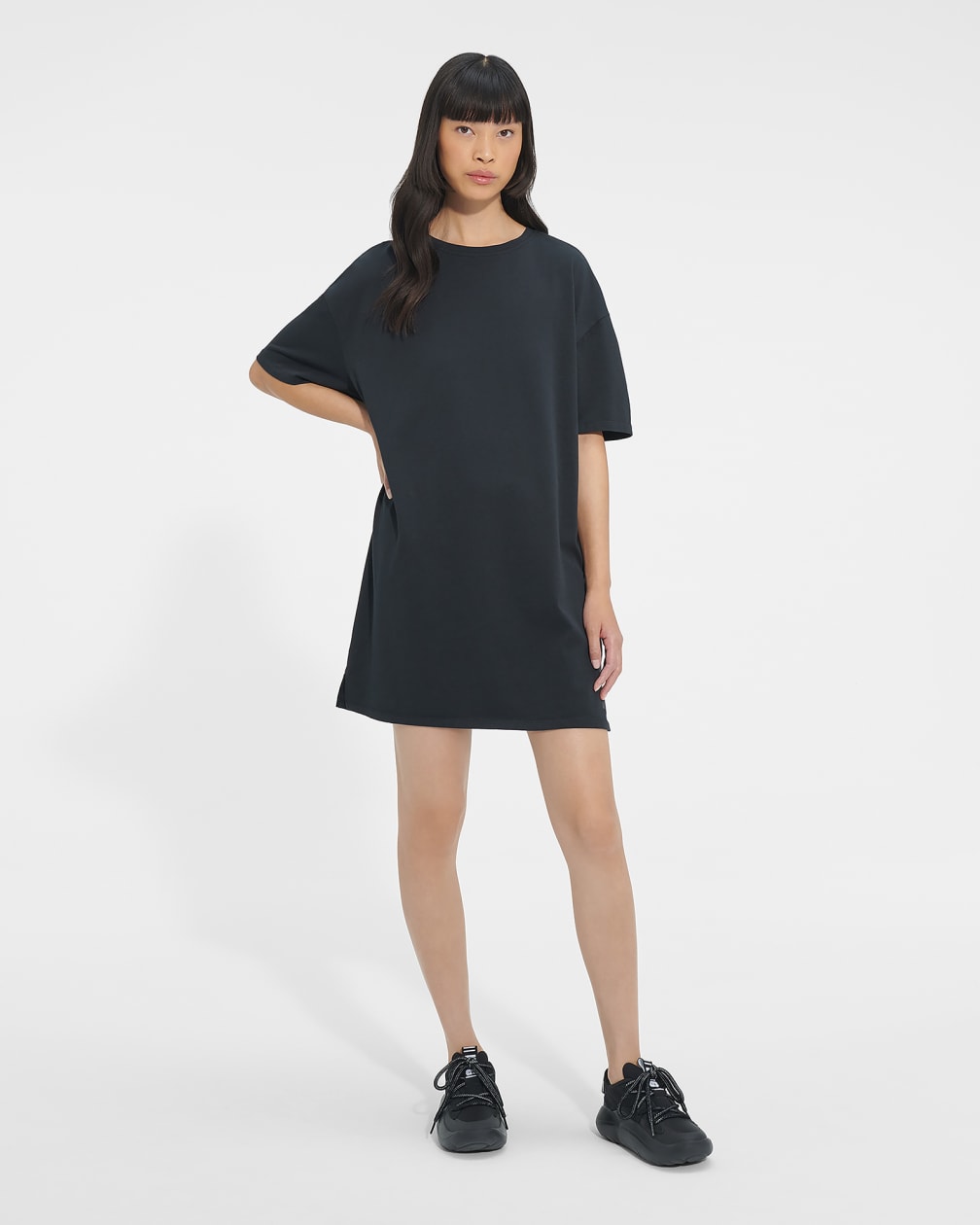 Black Ugg Zoey T-Shirt Women Dress | 104398-ICE