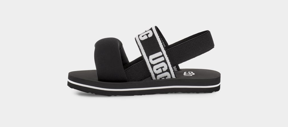 Black Ugg Zuma Sling Kids' Sandals | 208761-ESR