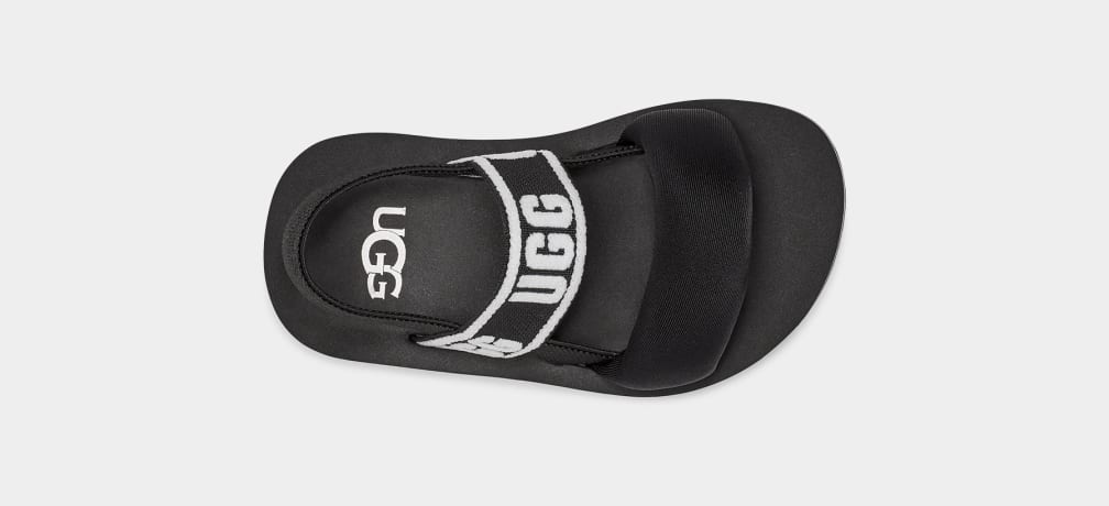 Black Ugg Zuma Sling Kids' Sandals | 208761-ESR