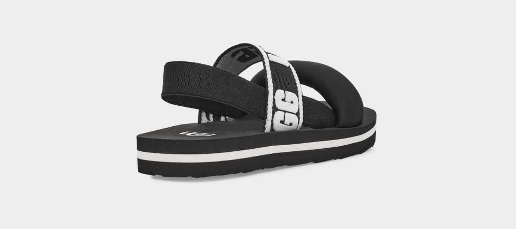 Black Ugg Zuma Sling Kids' Sandals | 684712-EYI