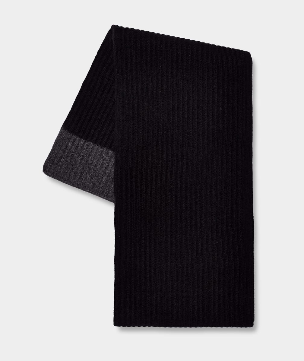 Black / Grey Ugg Evander Knit Men Scarves | 370529-BVN