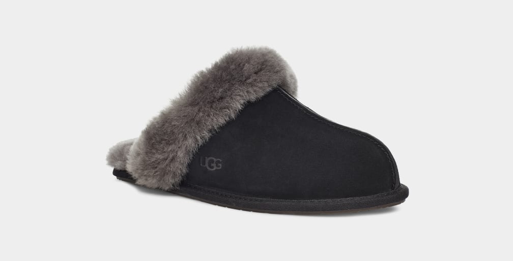 Black / Grey Ugg Scuffette II Women Slippers | 812356-MHN