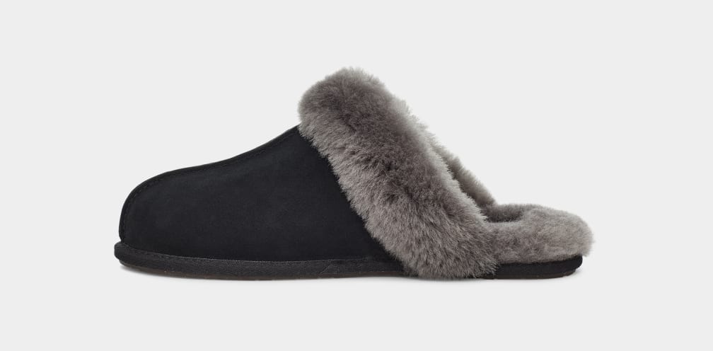 Black / Grey Ugg Scuffette II Women Slippers | 812356-MHN