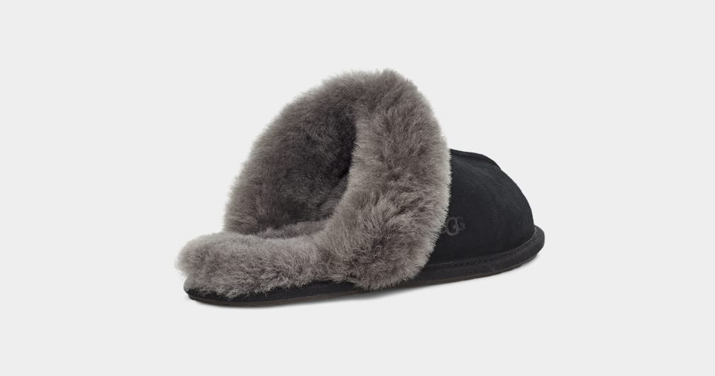 Black / Grey Ugg Scuffette II Women Slippers | 812356-MHN