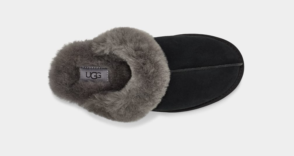 Black / Grey Ugg Scuffette II Women Slippers | 812356-MHN