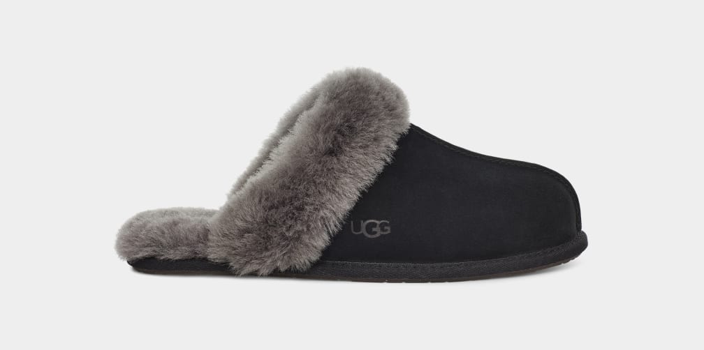 Black / Grey Ugg Scuffette II Women Slippers | 812356-MHN