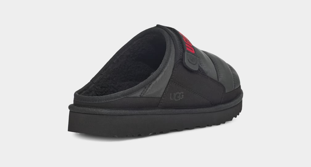 Black / Red Ugg Dune LTA Men Slippers | 817426-FOY