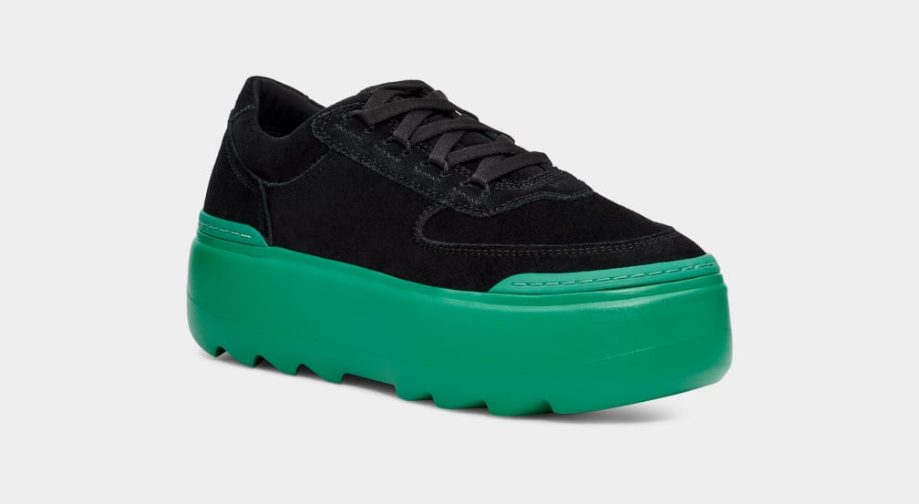 Black / Turquoise / Green Ugg Marin Mega Lace Women Sneakers | 158074-QRF