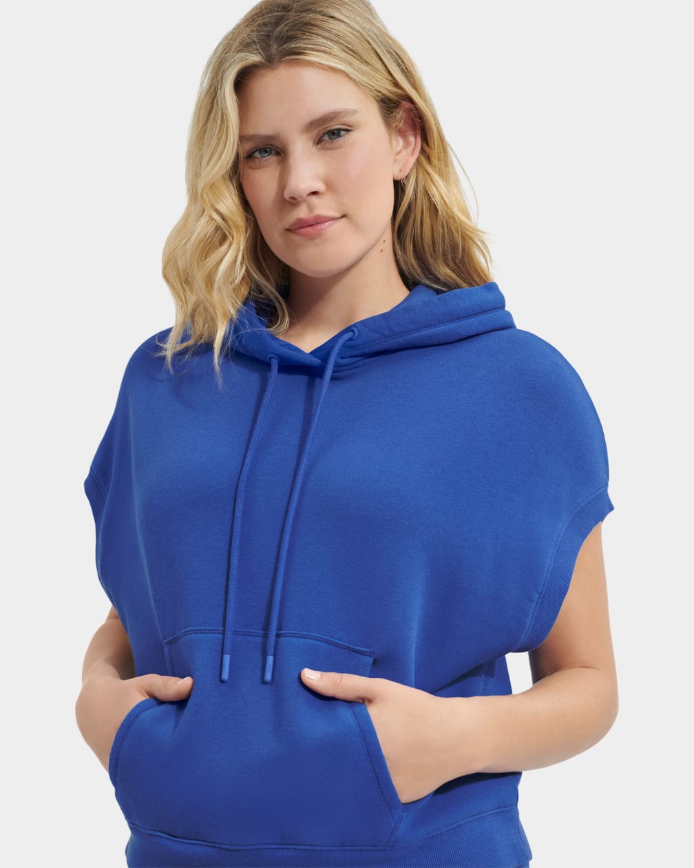 Blue Ugg Jessikah Sleeveless Women Hoodie | 791658-LUY