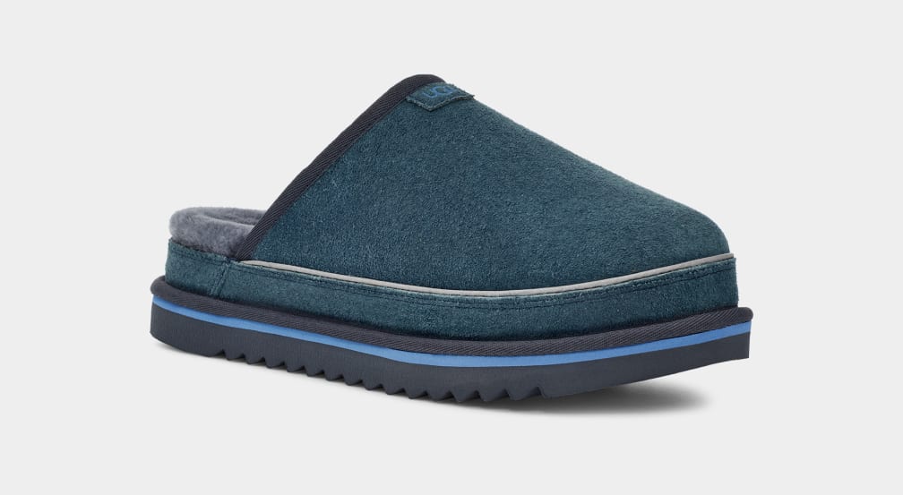 Blue Ugg Scuff Cali Wave Men Moccasins | 853704-RTC