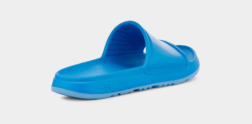 Blue Ugg Wilcox Men Slides | 490817-CQV