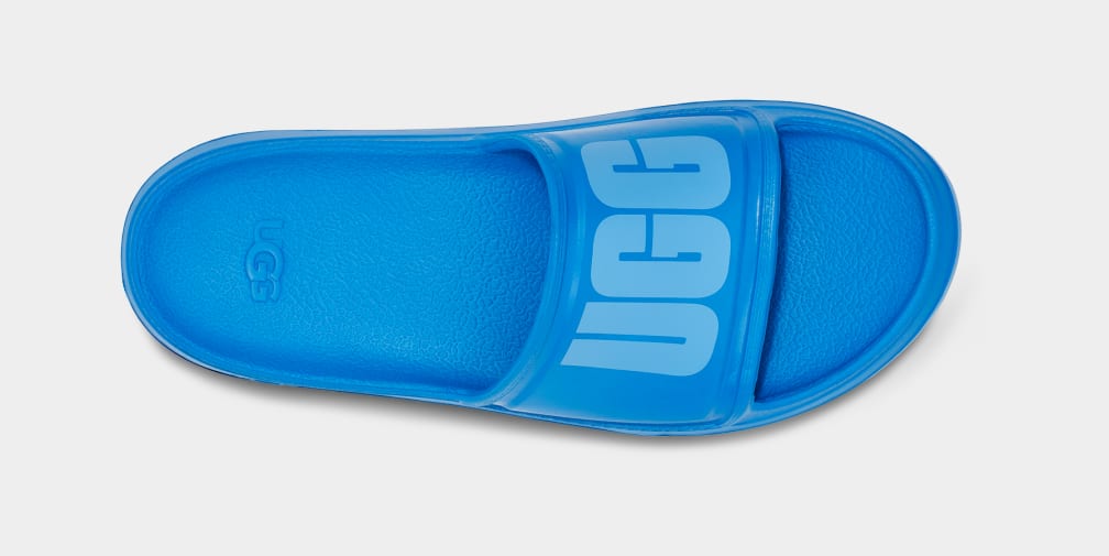 Blue Ugg Wilcox Men Slides | 490817-CQV