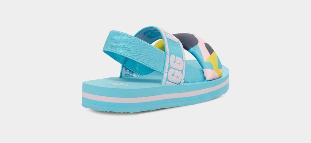 Blue Ugg Zuma Sling Camopop Kids' Sandals | 093874-ERS