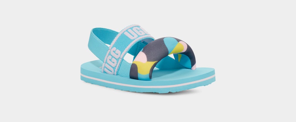 Blue Ugg Zuma Sling Camopop Kids' Sandals | 106528-DGF