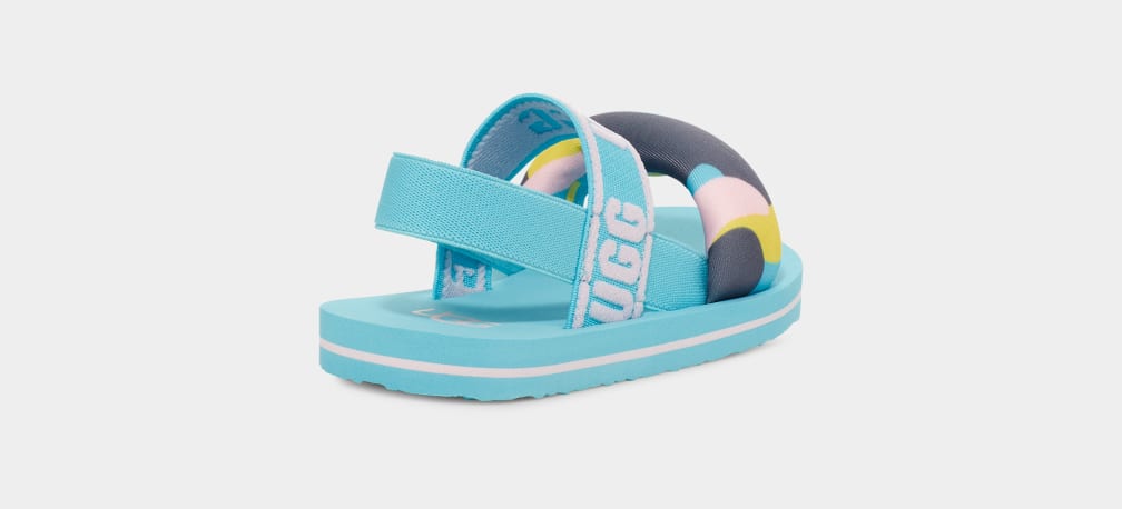 Blue Ugg Zuma Sling Camopop Kids' Sandals | 106528-DGF