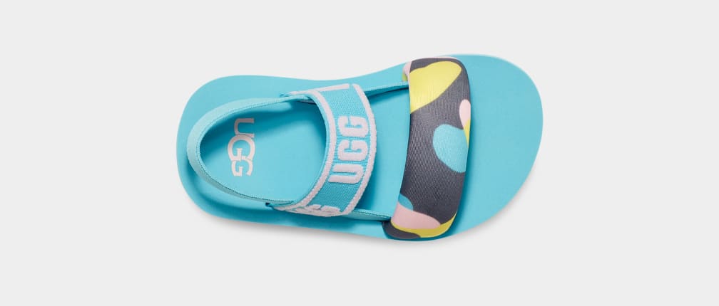 Blue Ugg Zuma Sling Camopop Kids' Sandals | 106528-DGF