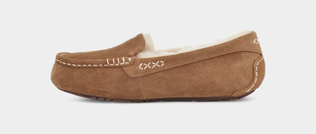 Brown Ugg Ansley Women Moccasins | 021467-LJV