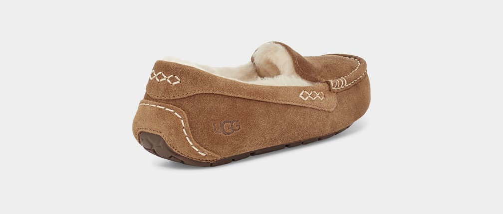 Brown Ugg Ansley Women Moccasins | 021467-LJV