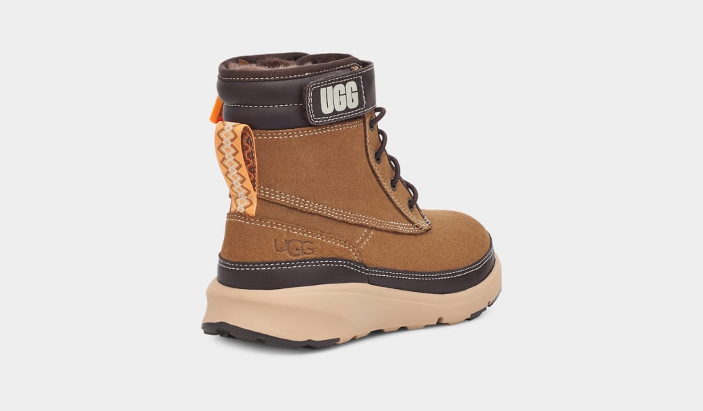 Brown Ugg Arren Weather Kids' Boots | 601942-DWP