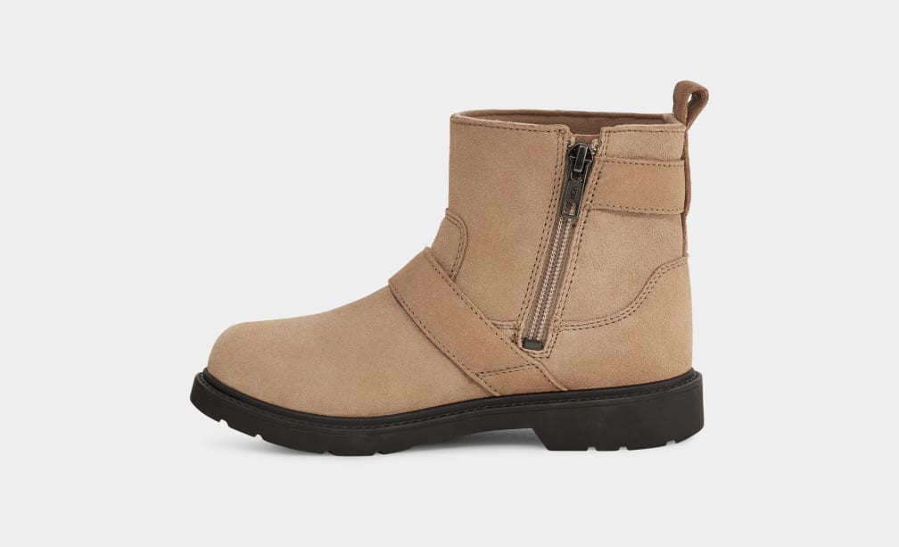 Brown Ugg Ashton Weather Kids' Boots | 247039-NQP