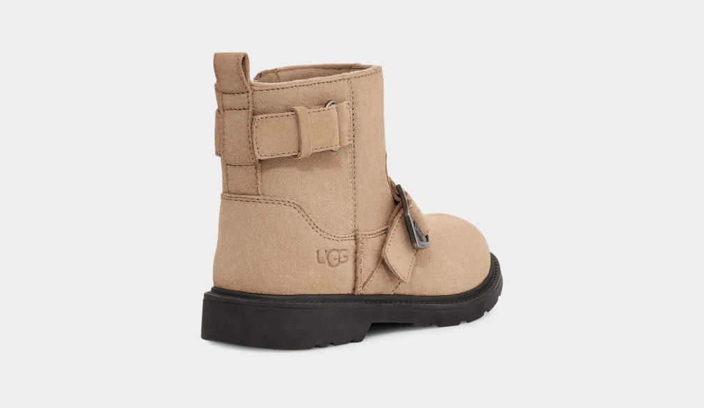 Brown Ugg Ashton Weather Kids' Boots | 247039-NQP