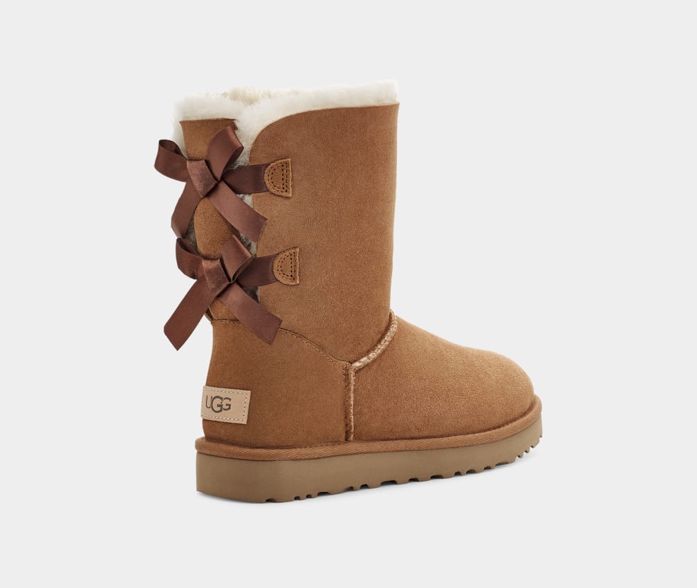 Brown Ugg Bailey Bow II Women Boots | 861297-QWN