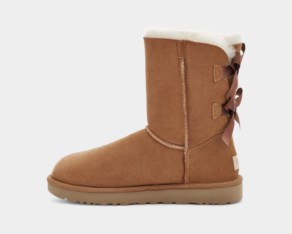 Brown Ugg Bailey Bow II Women Boots | 861297-QWN