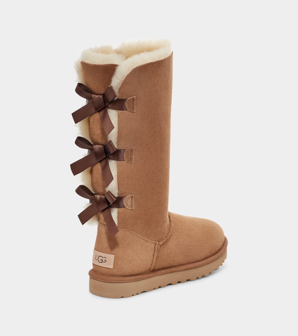 Brown Ugg Bailey Bow Tall II Women Boots | 635897-HSP