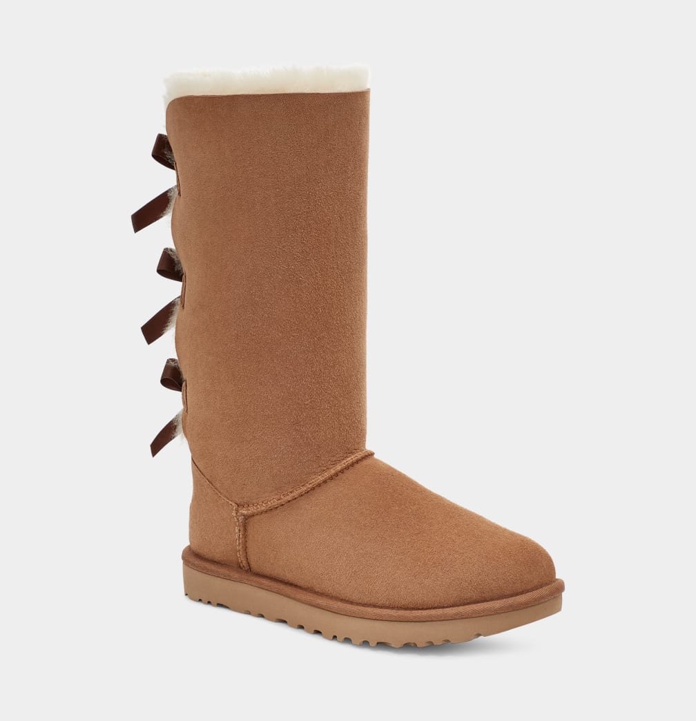 Brown Ugg Bailey Bow Tall II Women Boots | 635897-HSP