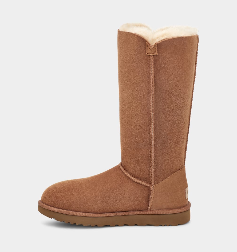 Brown Ugg Bailey Button Triplet II Women Boots | 679034-UTN