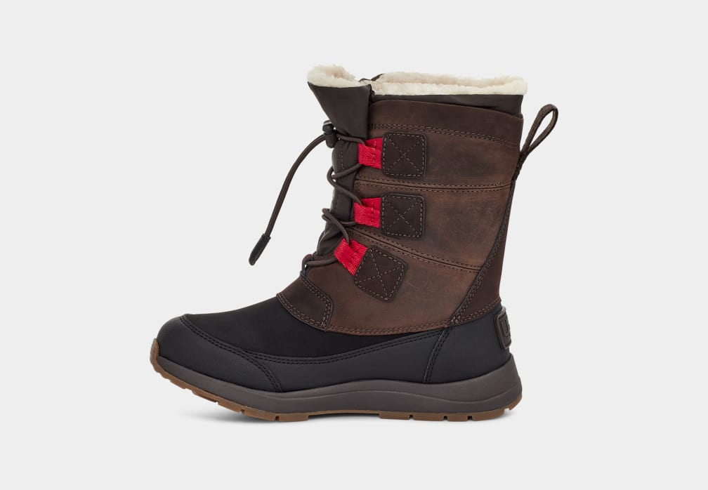 Brown Ugg Bellemore Weather Kids' Boots | 180964-DHO