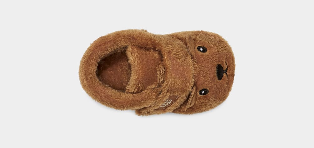 Brown Ugg Bixbee And Lovey Bear Stuffie Kids' Boots | 524398-ANG