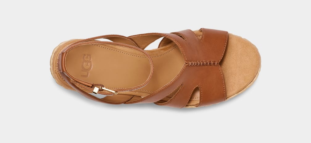 Brown Ugg Careena Women Sandals | 896054-HZO