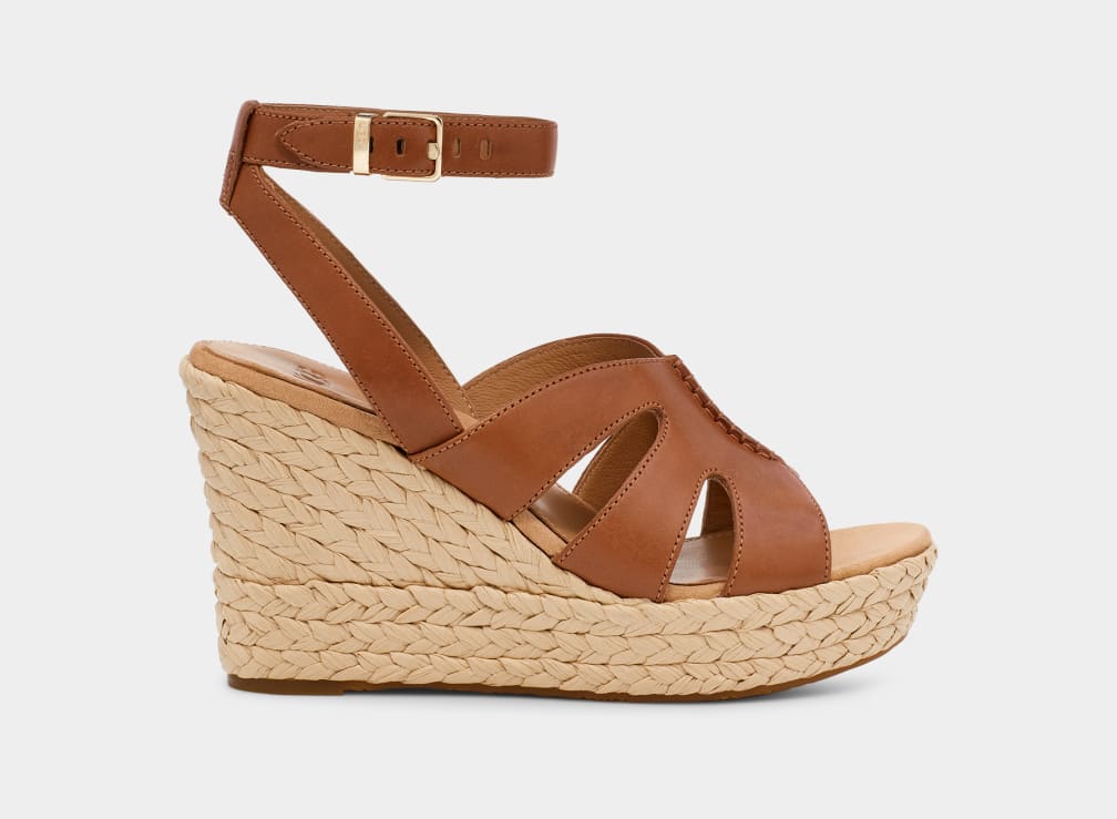 Brown Ugg Careena Women Sandals | 896054-HZO