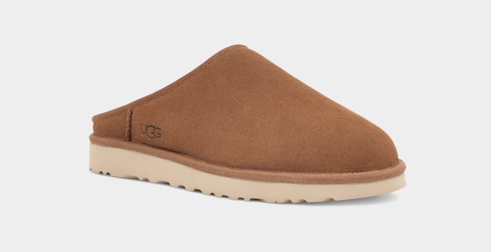 Brown Ugg Classic Men Slippers | 028945-MOK