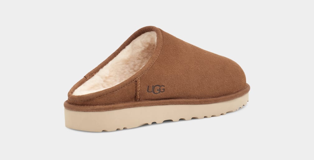 Brown Ugg Classic Men Slippers | 028945-MOK