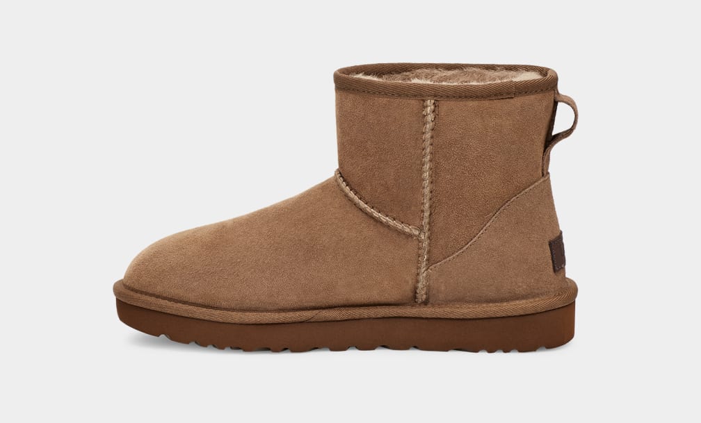 Brown Ugg Classic Mini II Women Boots | 489162-DUW