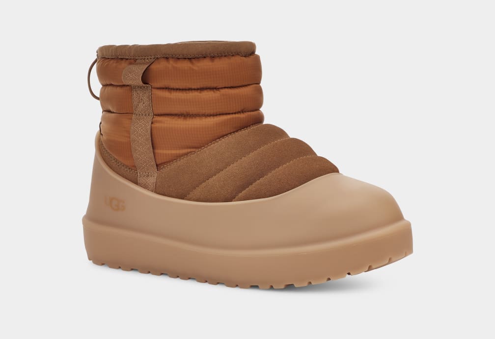 Brown Ugg Classic Mini Pull-On Weather Men Boots | 139746-GCN