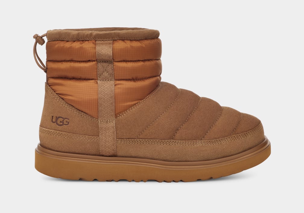 Brown Ugg Classic Mini Pull-On Weather Men Boots | 139746-GCN