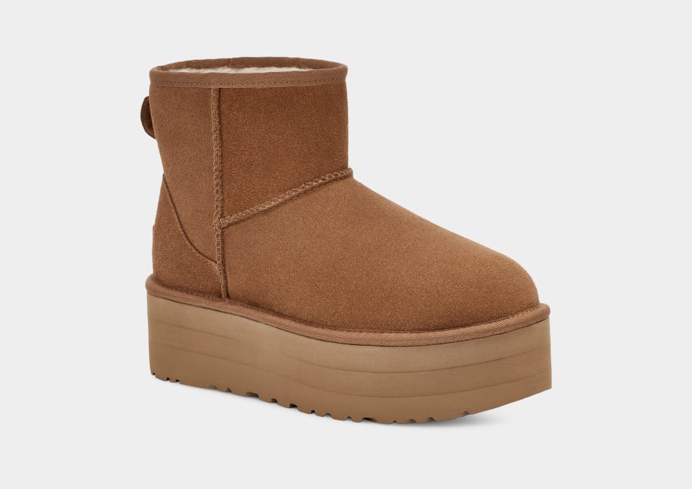 Brown Ugg Classic Mini Women Platform Boots | 201795-IGW