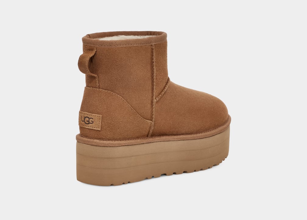 Brown Ugg Classic Mini Women Platform Boots | 201795-IGW