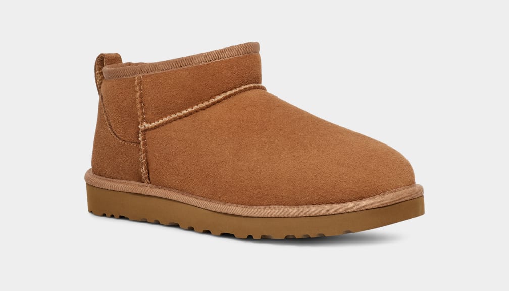 Brown Ugg Classic Ultra Mini Men Boots | 674583-LKU