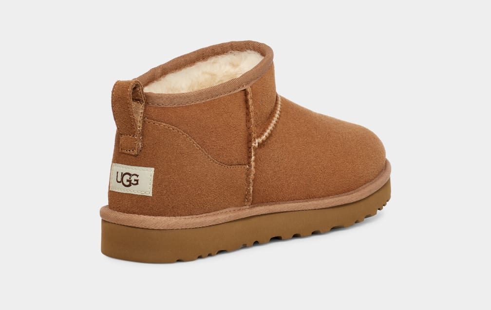 Brown Ugg Classic Ultra Mini Men Boots | 674583-LKU