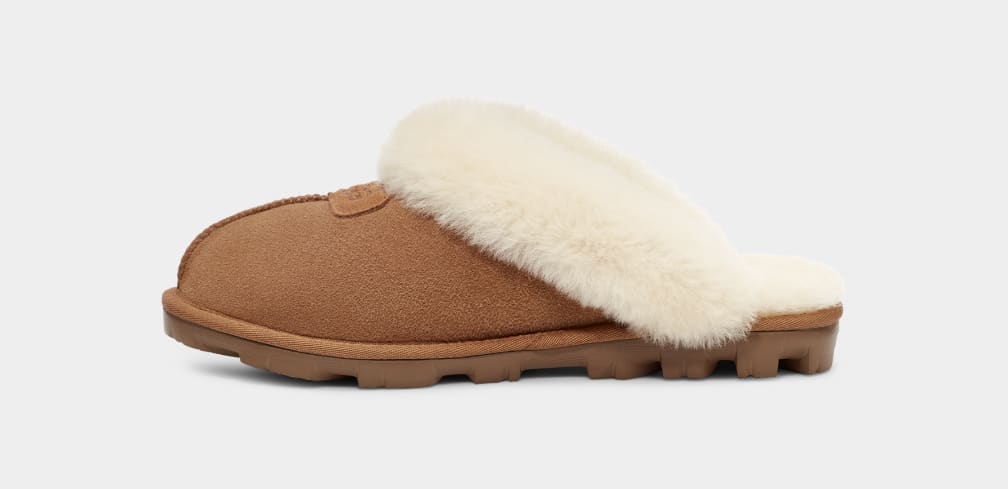 Brown Ugg Coquette Women Slippers | 470291-GUM