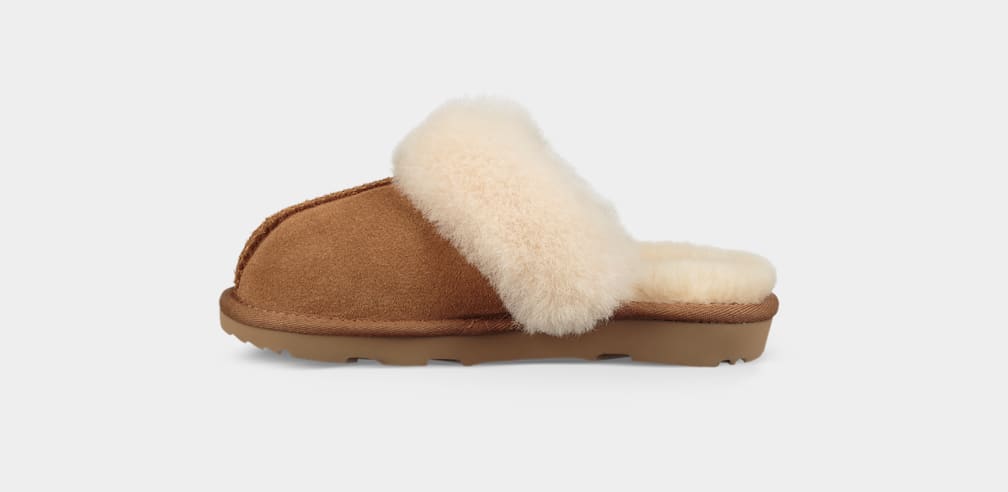 Brown Ugg Cozy II Kids' Slippers | 315487-WTG