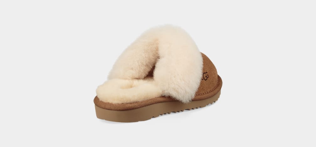 Brown Ugg Cozy II Kids' Slippers | 315487-WTG