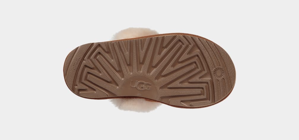 Brown Ugg Cozy II Kids' Slippers | 315487-WTG