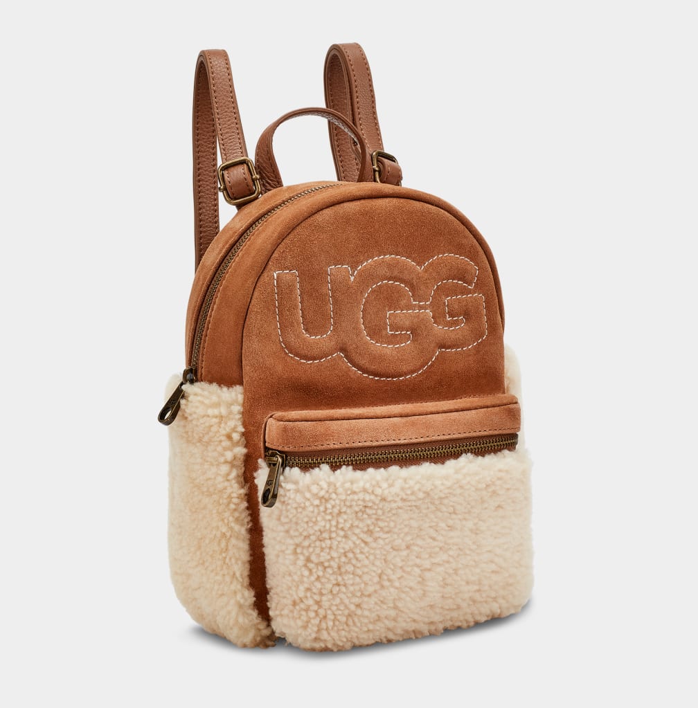 Brown Ugg Dannie II Mini Sheepskin Women Backpacks | 236078-ENS