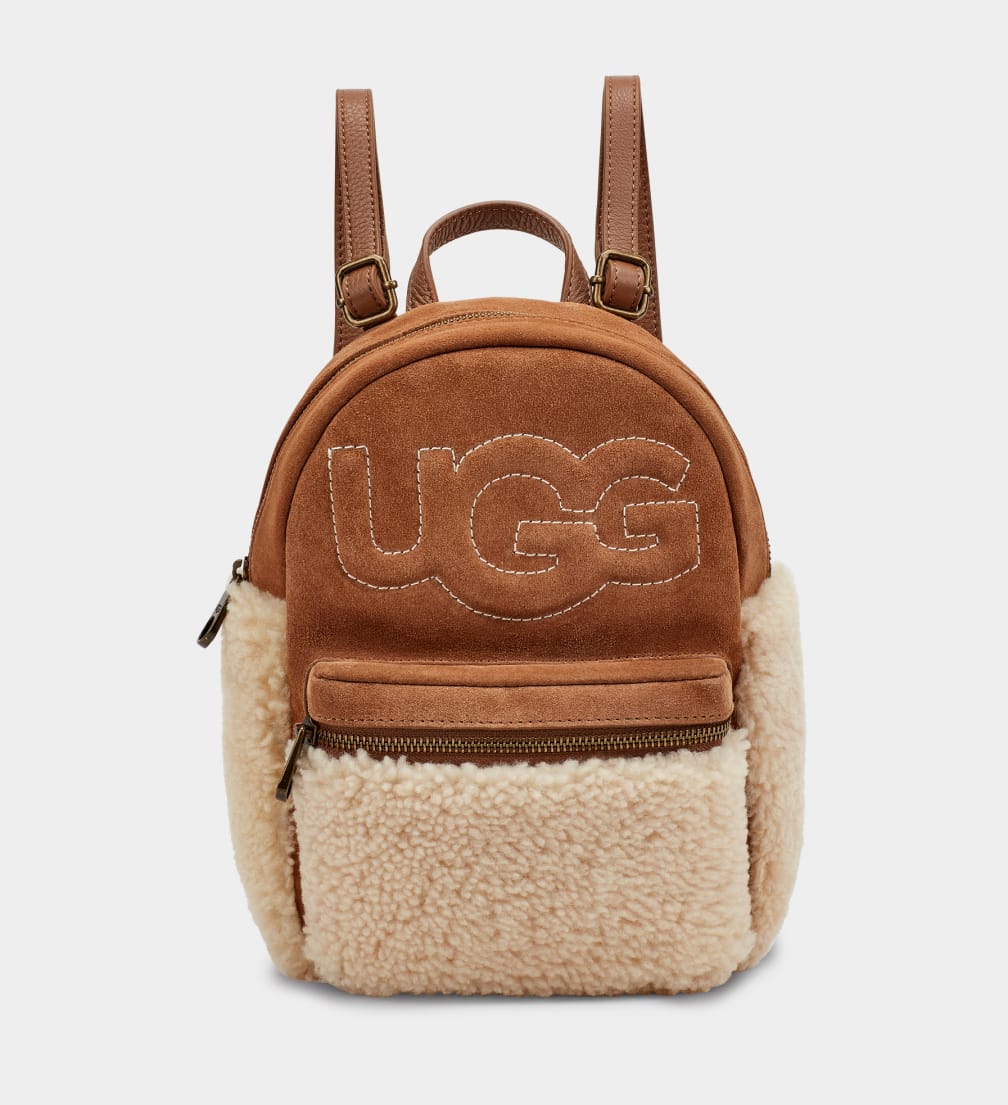 Brown Ugg Dannie II Mini Sheepskin Women Backpacks | 236078-ENS