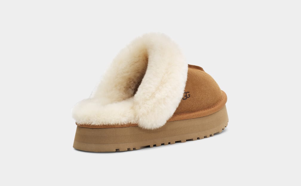 Brown Ugg Disquette Women Slippers | 546983-HXE